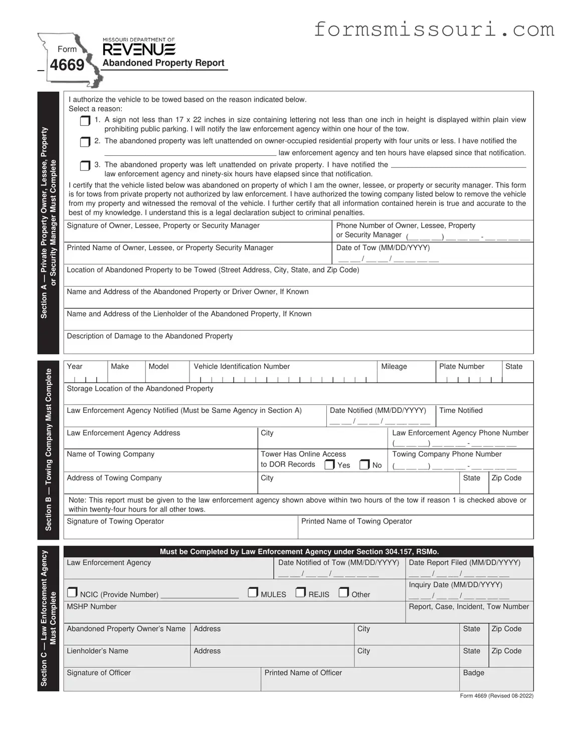 4669 Missouri Form