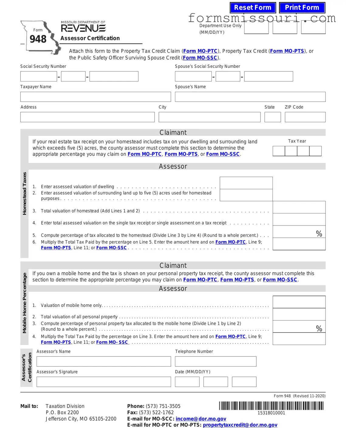 948 Missouri Form