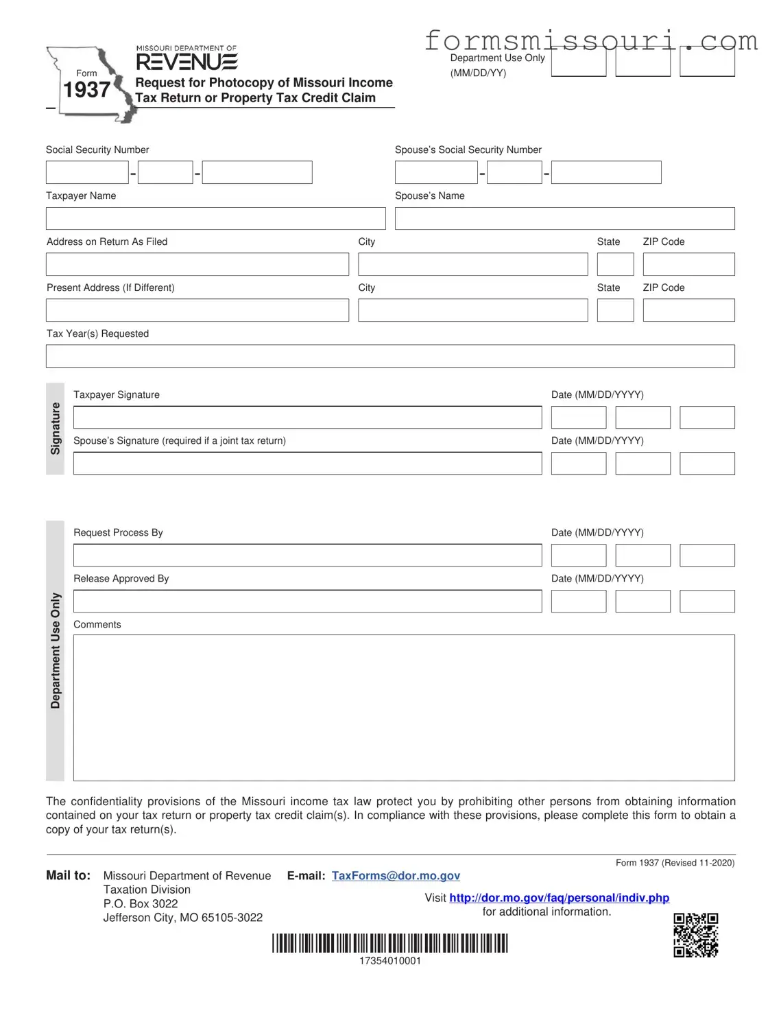Missouri Form