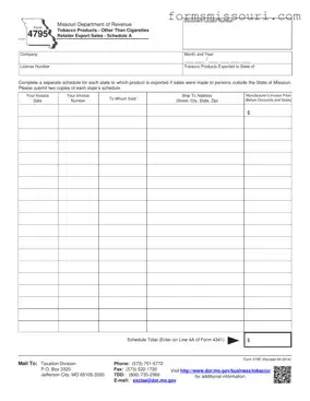 Missouri 4795 Form