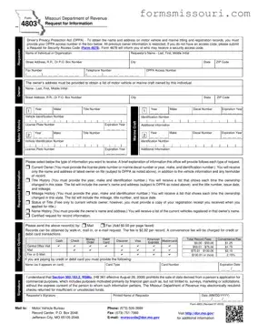 Missouri 4803 Form