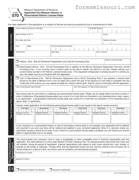 Missouri 570 Form