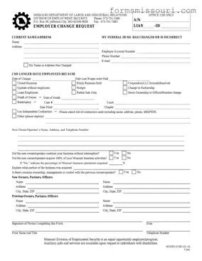 Missouri Modes 9 Form