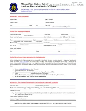 Shp 984B Missouri Form
